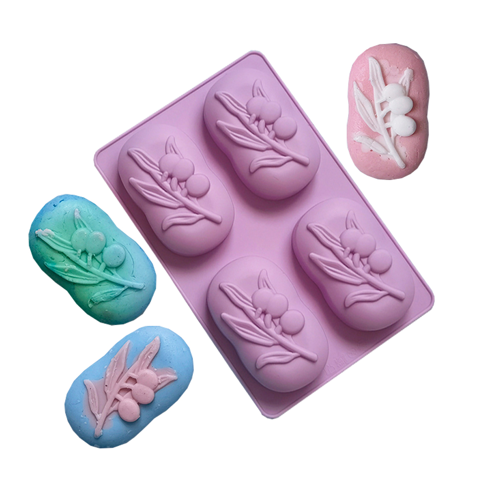 4 Cavities Oval Olive Tree Sil - огляд і ціна Soap Making Gifts