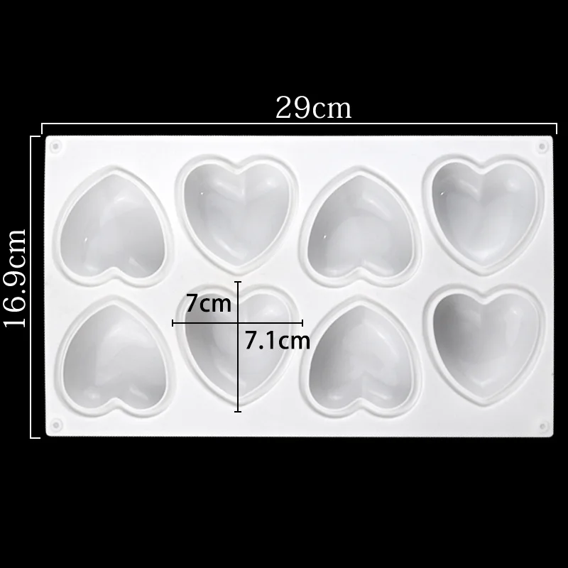 Love Heart Silicone Soap Mold  - огляд і ціна Soap Making Diy Kit
