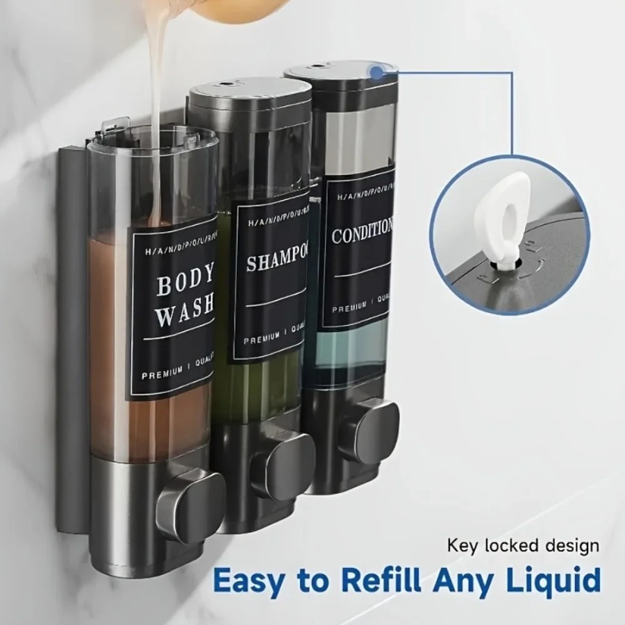 Wall Mounted Triple Shampoo Co - огляд і ціна Soap Making Diy Kit